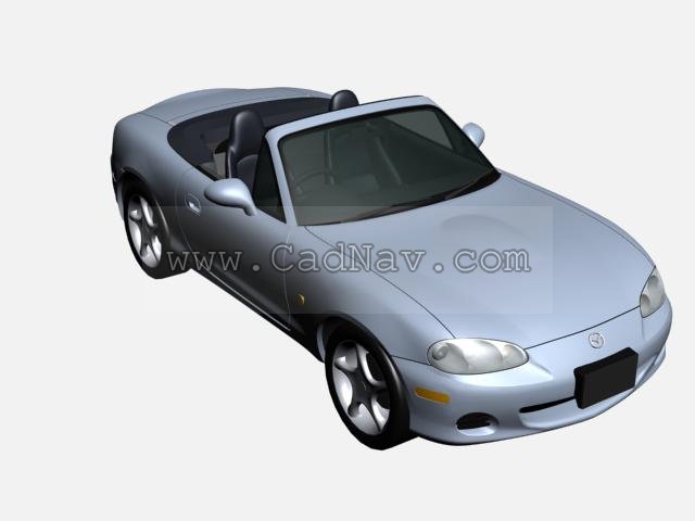 Mazda Roadster 3d rendering