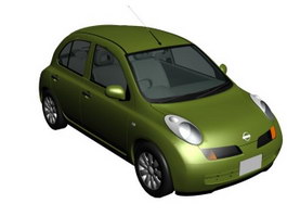 Nissan March 3d model preview