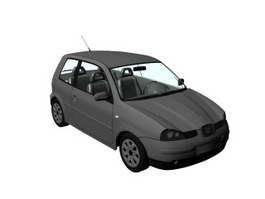 Seat Arosa city car 3d model preview