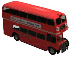 UK AEC Routemaster Bus 3d model preview