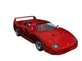 Ferrari F40 LM 3d model preview