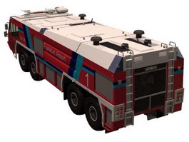 Simba Airport crash fire vehicle 3d model preview