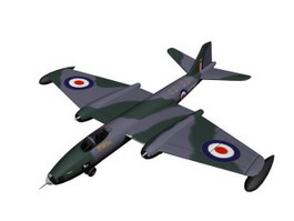 English Electric Canberra B(I) Mk.8 3d model preview
