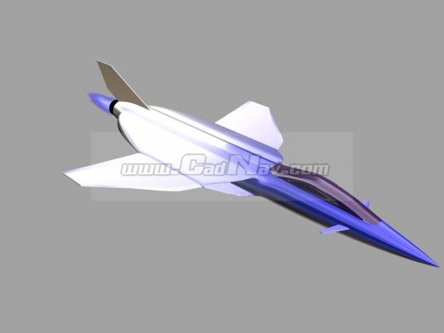 Space plane 3d rendering