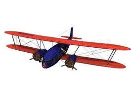 Curtiss Aircraft 3d model preview
