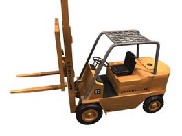 Fork-lift truck 3d model 3Ds Max files free download - CadNav