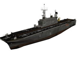 Tarawa-class amphibious assault ship 3d model preview