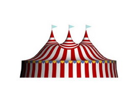 Circus Tent 3d model preview