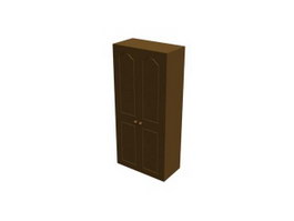 Double-door cupboard 3d preview