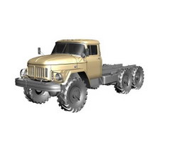 Zil 131 truck 3d model preview
