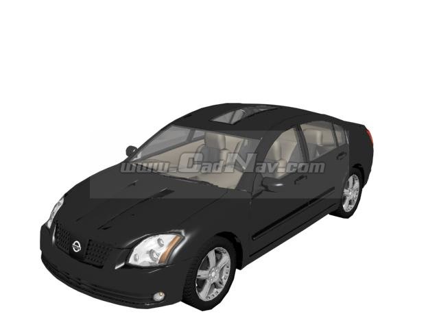 Nissan Maxima entry-level luxury car 3d rendering