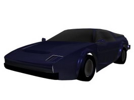 Fire car 3d model preview