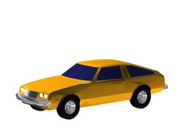 Sedan car 3d model preview
