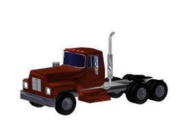 Tow truck 3d model preview