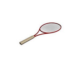 Tennis racket 3d model preview