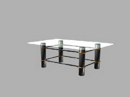 Glass Coffee Table 3d model preview