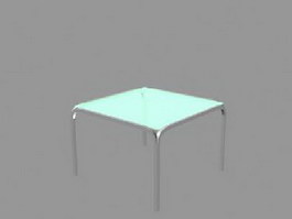 Glass Tea Table 3d model preview