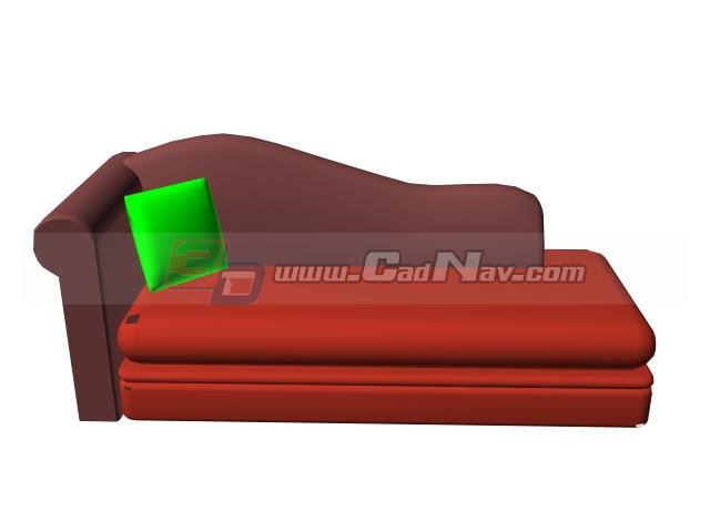 Fabrics settee couch 3d rendering