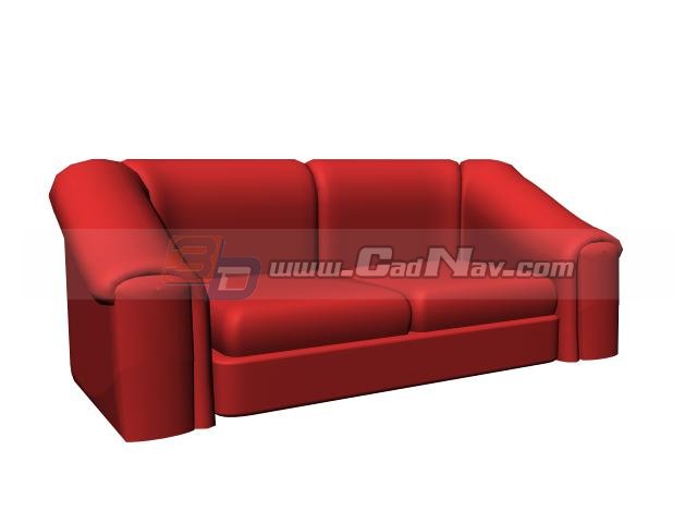 Two-seater settee 3d rendering