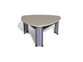 Office coffee table 3d model preview