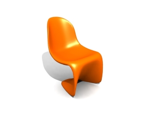Vitra Panton Chair 3d model preview