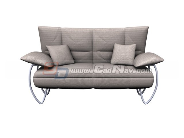 Musterring double sofa bed 3d rendering