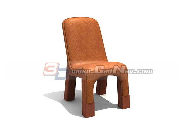 Restaurant Dining leather chair 3d rendering