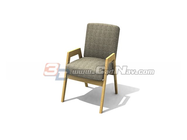 Hotel armchair 3d rendering