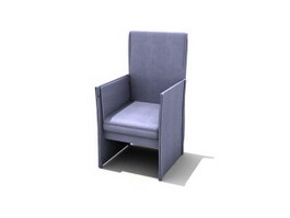 Leather Dining Chairs 3d model preview