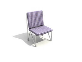 Fabric Dining Chair 3d model preview