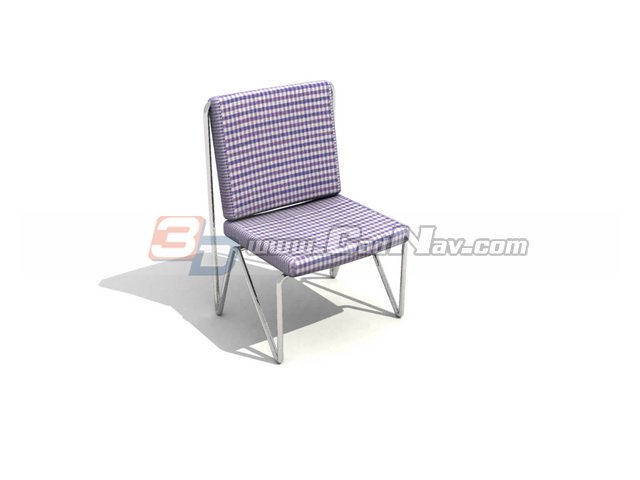 Fabric Dining Chair 3d rendering