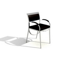 Metal PU Dining Chair 3d model preview