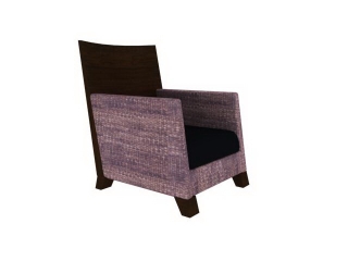 Home low sofa chair 3d model preview