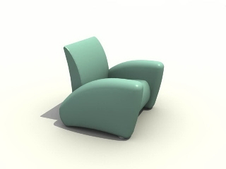Floor sofa armchair 3d model preview