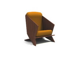 Cinema sofa chair 3d model preview