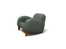 Recline sofa 3d model preview