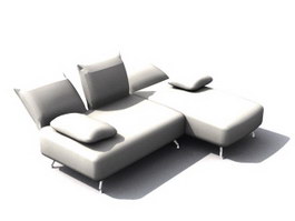 Day bed settee 3d model preview