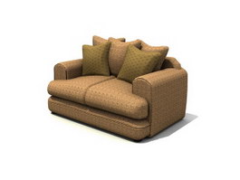 Kissing bench Sofa 3d model preview
