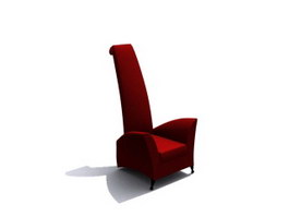 High back theater chair 3d preview