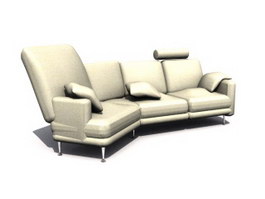 Parlour cushion couch sets 3d model preview