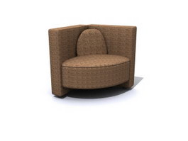 Corner side sofa 3d model preview