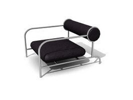 PU cushion chair 3d model preview