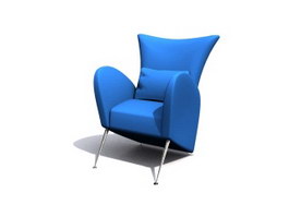 Drawing Room Lounge Chair 3d model preview