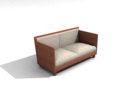 Office meeting room sofa 3d model preview