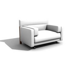 Parlour Recliner Sofa 3d model preview