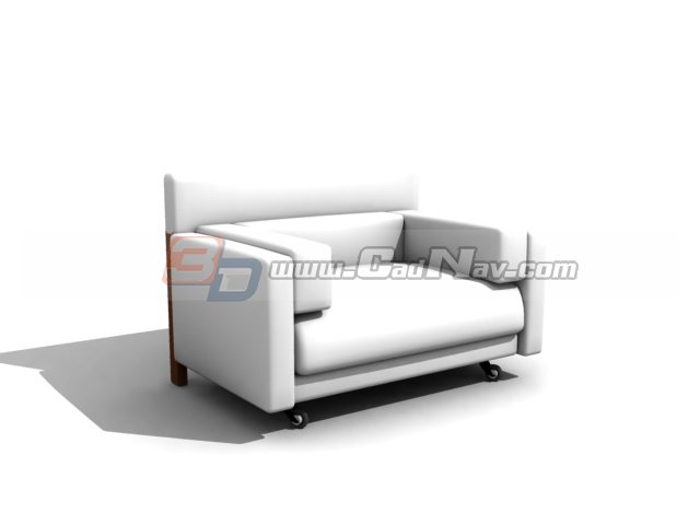 Parlour Recliner Sofa 3d rendering