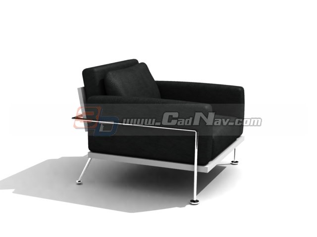 Lounge single sofa chair 3d rendering