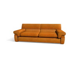 Two-seater Lounge sofa 3d model preview