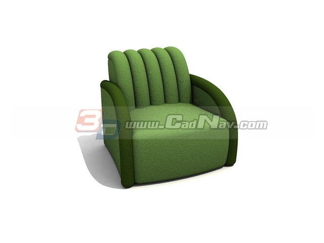 Coffee shop sofa chair 3d rendering