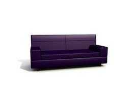 Office sofa settee 3d model preview